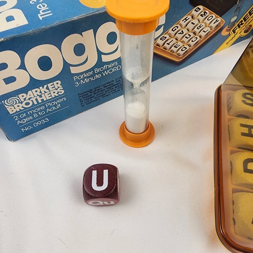 Vintage Boggle Parker Brothers 1976 Original Box Free Challenge Cube‎ Rare - Picture 5 of 5